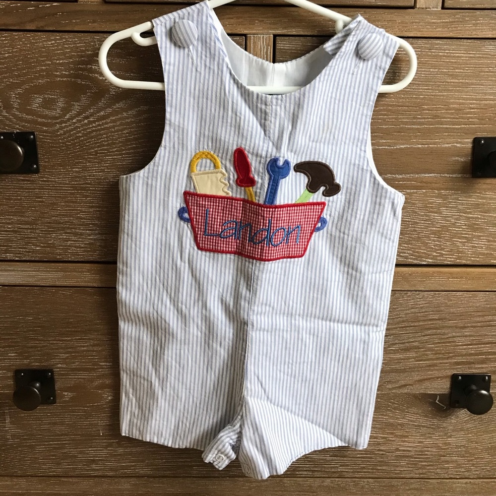 “Landon” monogrammed Jon Jon